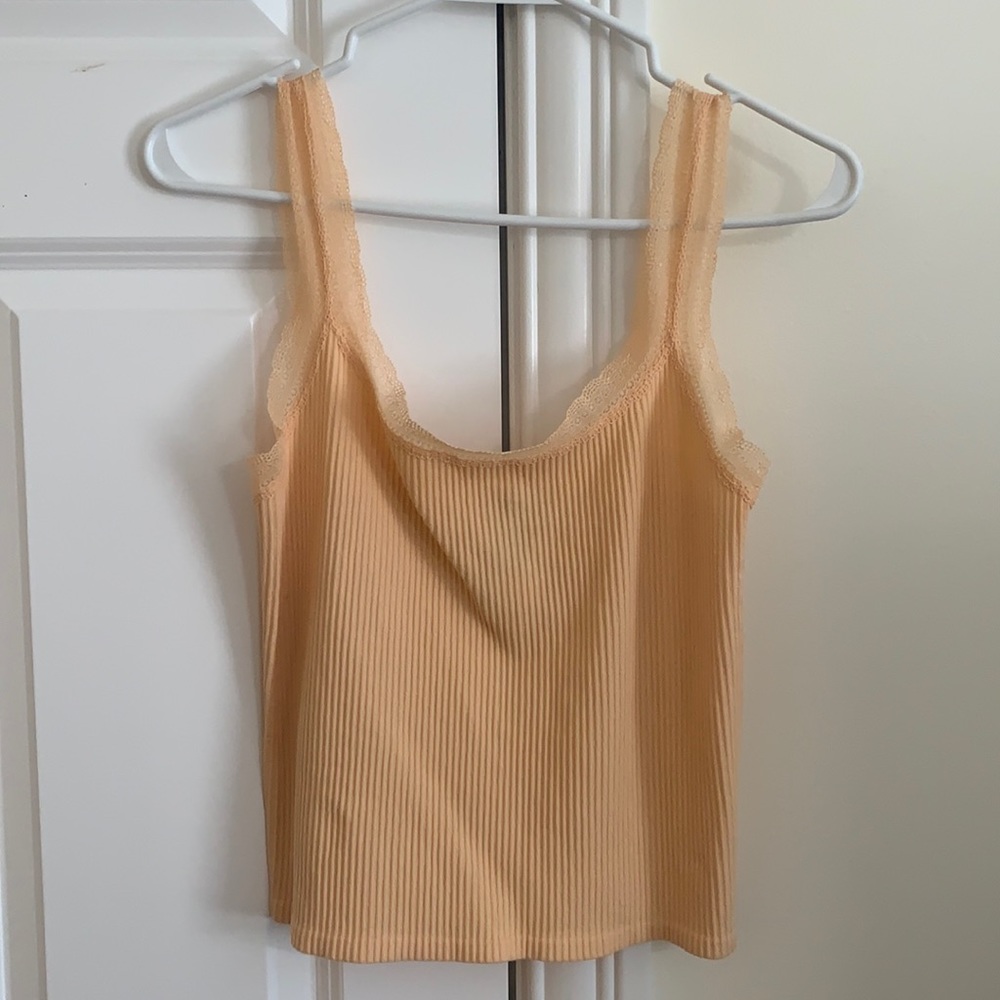 Ribbed, Lace Crop Top
